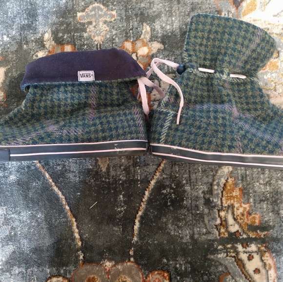 Vans Boylston Women Green Textile Ankle Sneakers - Picture 3 of 7